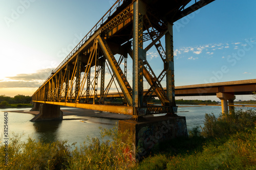 Bridges over the South Saskatchewan River Saskatoon Saskatchewan Canada