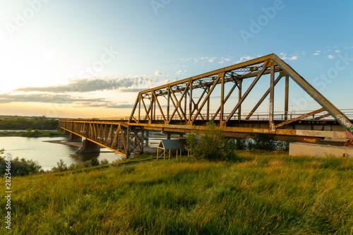 Bridges over the South Saskatchewan River Saskatoon Saskatchewan Canada