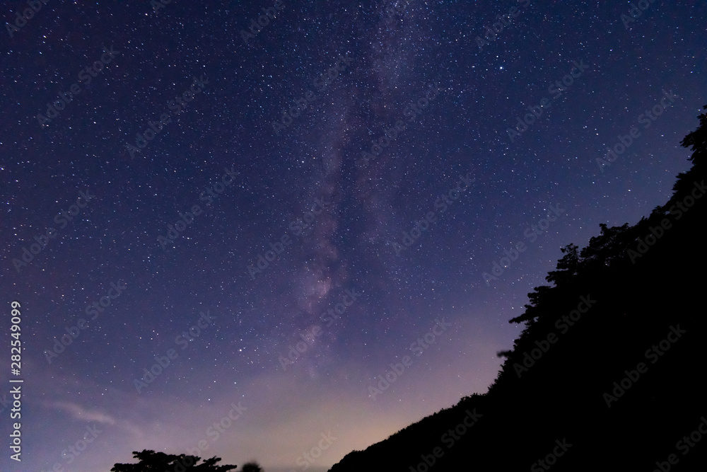 天の川のある星空