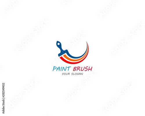 Paint Logo Template vector icon illustration design