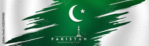 Fotografia, Obraz 14th of august pakistan independence day celebration card, Happy Pakistan's independence day 14th of august 1947