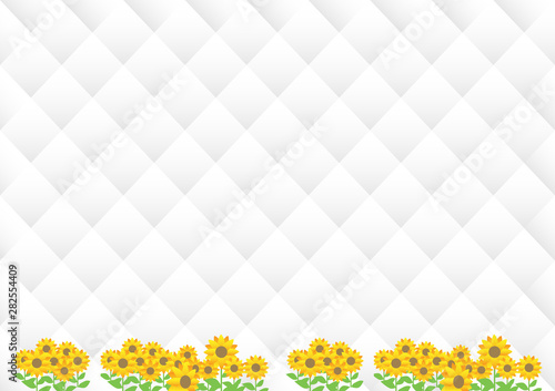 ひまわり　キルティング背景