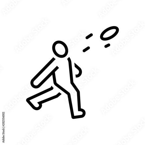 Black line icon for ultimate 