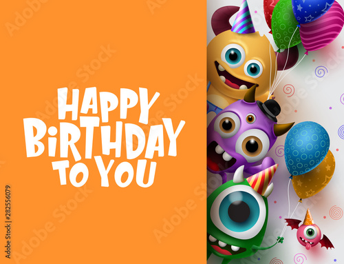 Photo Happy Birthday greeting card vector background template