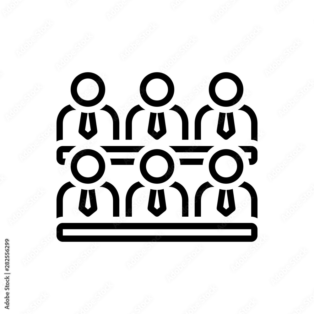 Black line icon for cabinet Black line icon for cabinet