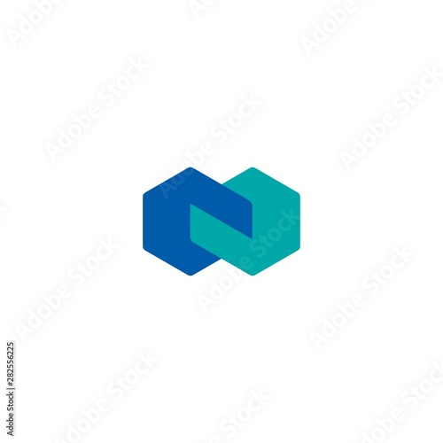 Abstract handshake vector symbol logo. Partners deal icon logotype