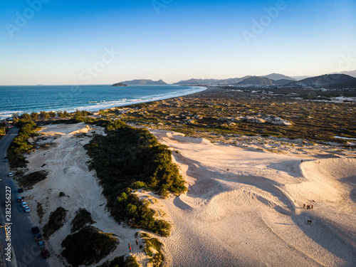 Dunas da praia da joaquina em Florianópolis