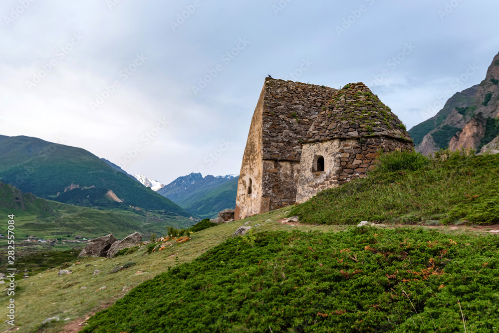 custom made wallpaper toronto digitalView of medieval tombs in City of Dead near Eltyulbyu, Russia