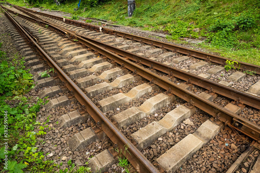 perspective rail tracks