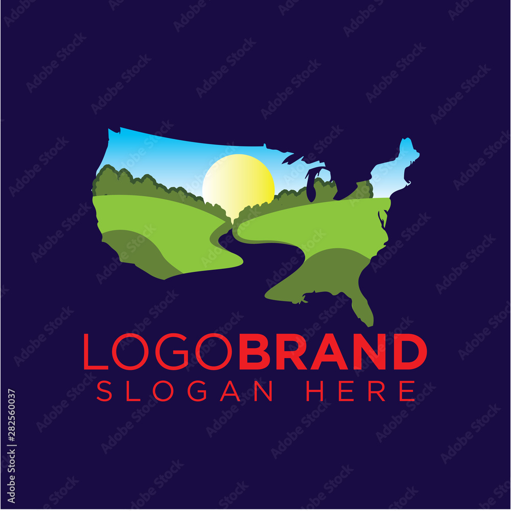 American Landscape Logo template