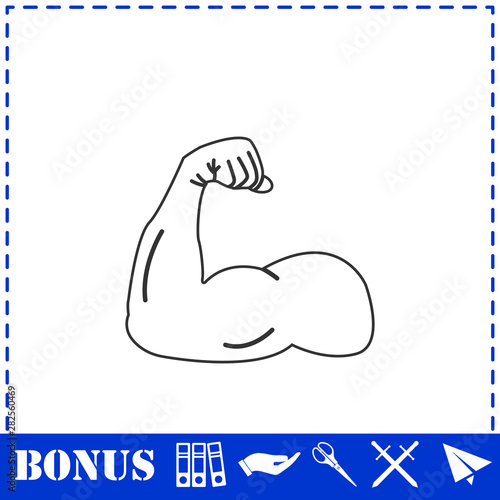 Strong icon flat