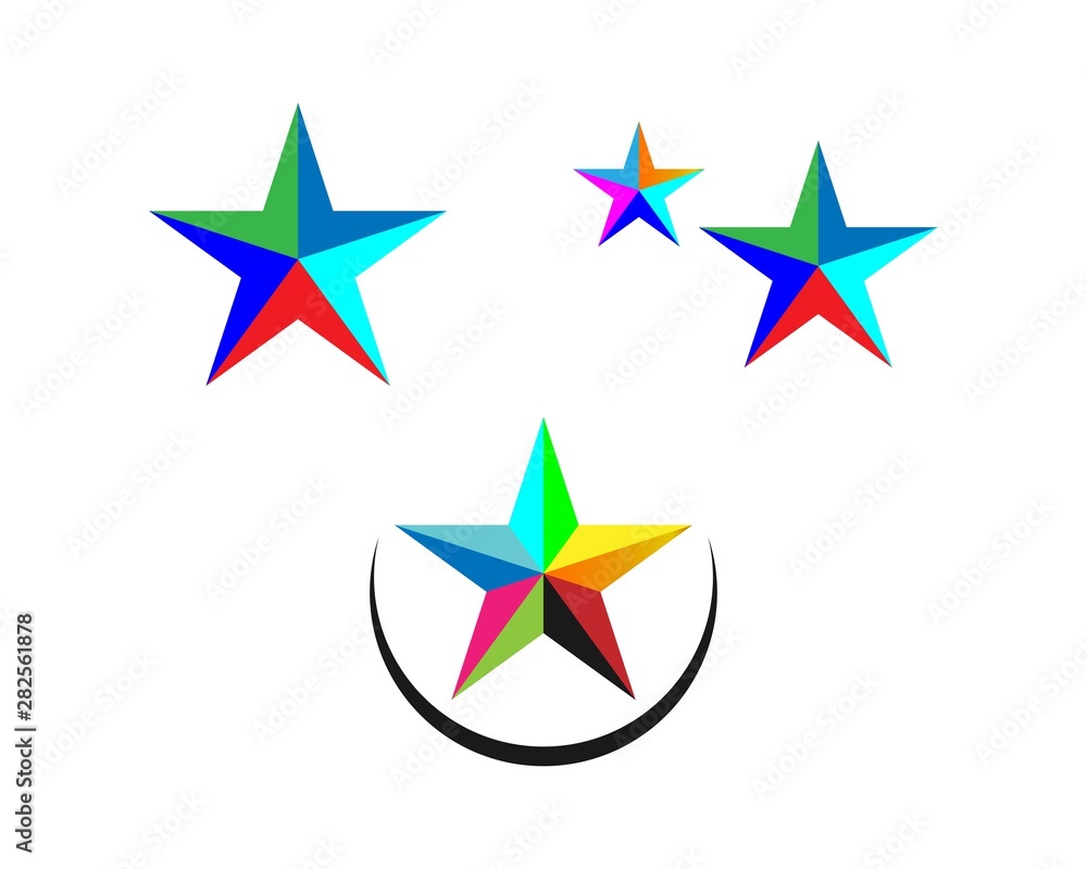 Star Logo Template vector icon illustration design Star Logo Template vector icon illustration design