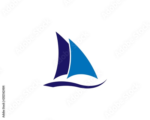 cruise ship Logo Template vector icon design