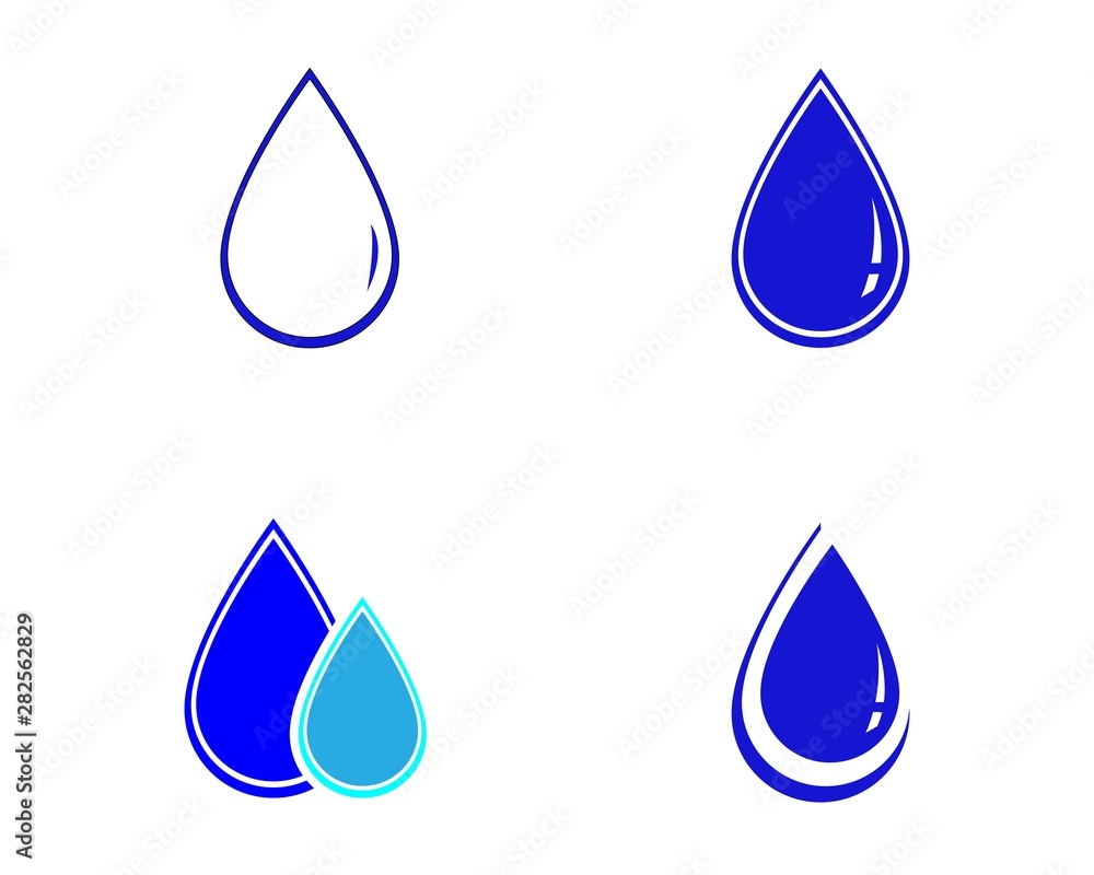 water drop Logo Template vector illustration design water drop Logo Template vector illustration design