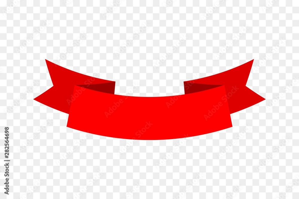 Ribbon Banner isolated on transparent background Ribbon Banner isolated on transparent background