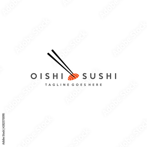 Creative Chopsticks Logo Design Inspiration For Sushi Restaurant