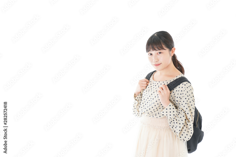 笑顔の若い女性ポートレート
