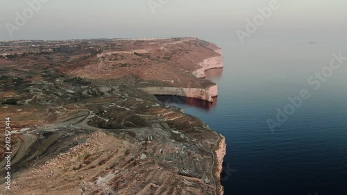 Amazing High Aerial shot over Dingli