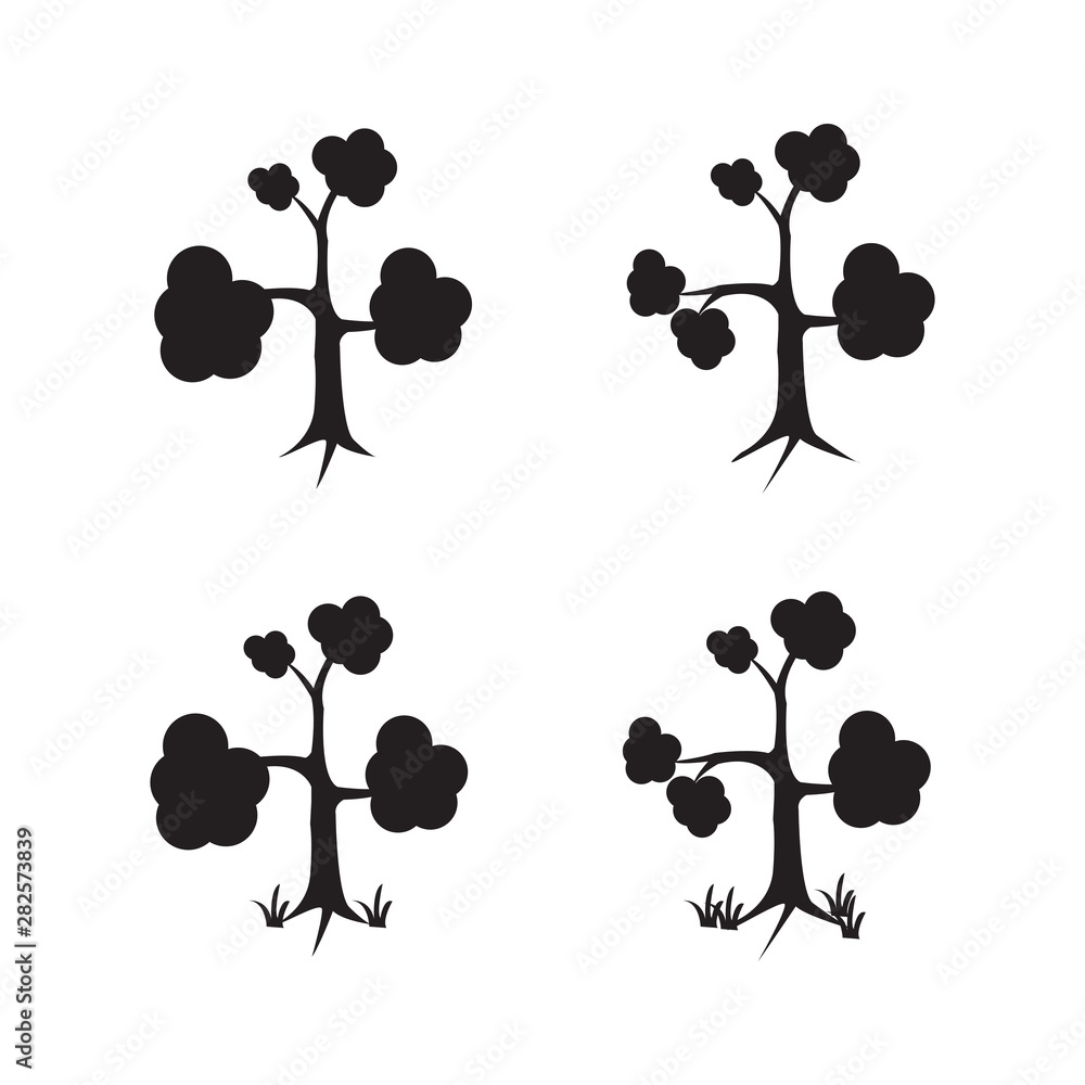 Naklejka premium tree icon vector design template