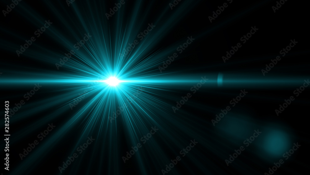 glowing abstract sun burst with digital lens flare.can your adjust the  color of the light rays using adjustment layer like Gradient Selective  Color, and create sunlight, optical flare Stock-Foto, light