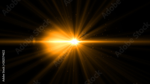 glowing abstract sun burst with digital lens flare.can your adjust the color of the light rays using adjustment layer like Gradient Selective Color, and create sunlight, optical flare photo