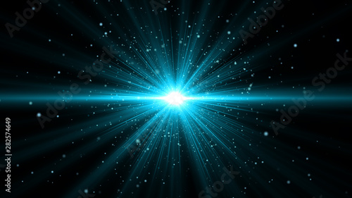 Optical lens flare effect. Symmetrical explosion flashlights optical lens flares transition shiny for background .Easy to add overlay or screen filter over photos