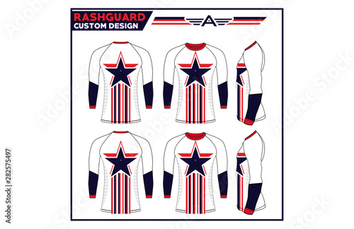 Rashguard custom design template