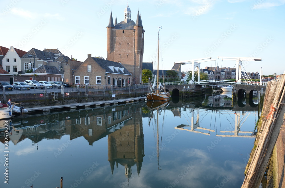 Zierikzee porte sud du port Zuidhavenpoort Pays-Bas