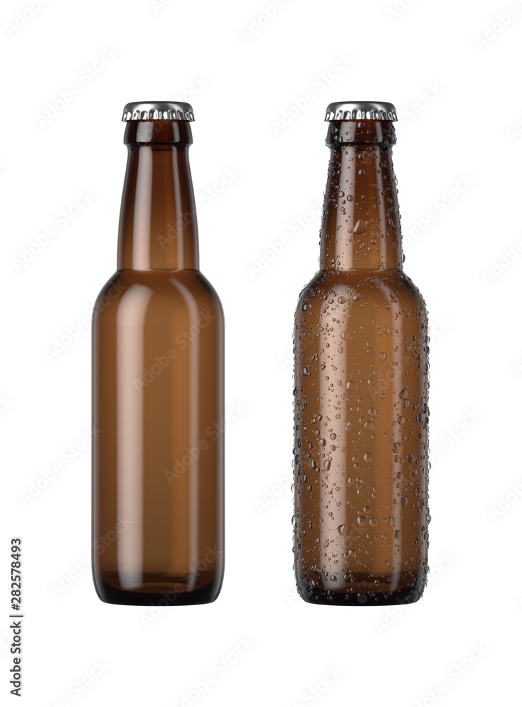 Empty Amber Beer Bottle Empty Amber Beer Bottle