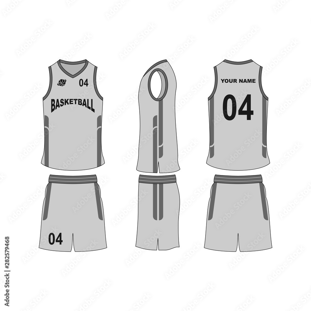 Basketball jersey set template collection. Stock Vector Adobe Stock