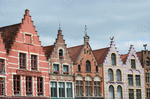 Grand Place de Bruges - maisons à pignons étagés typiques
