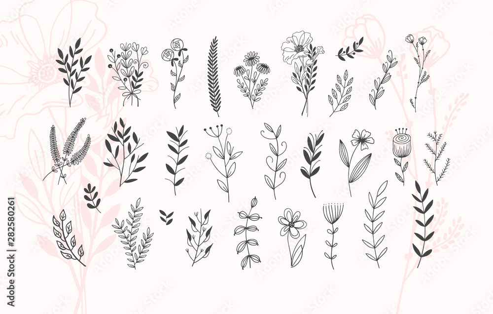 minimalistic flower graphic sketch drawing, trendy tiny tattoo design, floral botanic element minimalistic flower graphic sketch drawing, trendy tiny tattoo design, floral botanic element