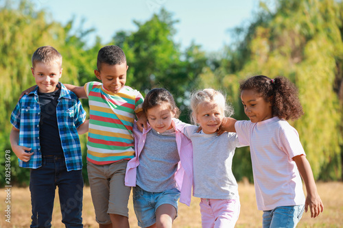 Group of happy children in ...