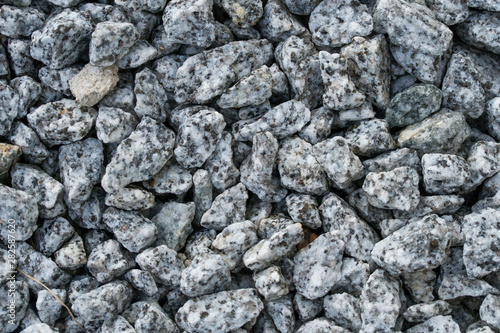 topshot closeup of granite stones from above