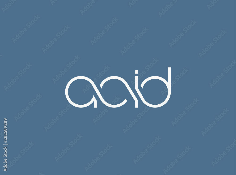 Acid lettering typography vector template. Acid lettering typography vector template.