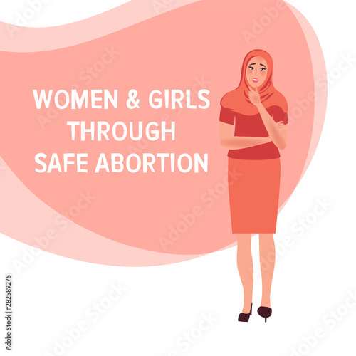 Legal abortion. Women law