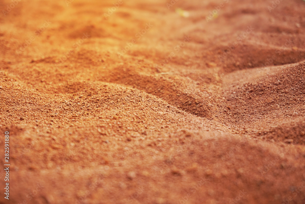 Abstract rough red soil texture. climate change 