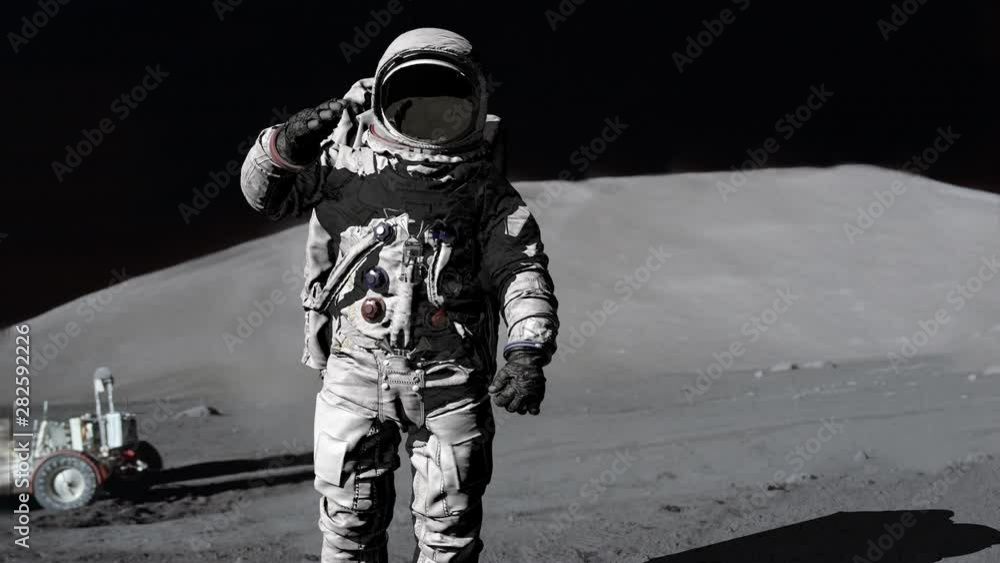 Astronaut saluting. Some Elements of this video furnished by NASA. Astronaut saluting. Some Elements of this video furnished by NASA.