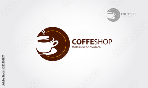 Caffee Shop vector logo template of coffee in modern style. Logo for bar’s, caffee, coffee and similar type of business.