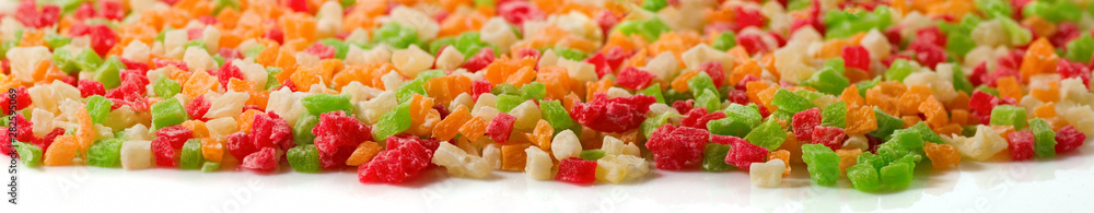 image of sweet multi-colored candied fruits