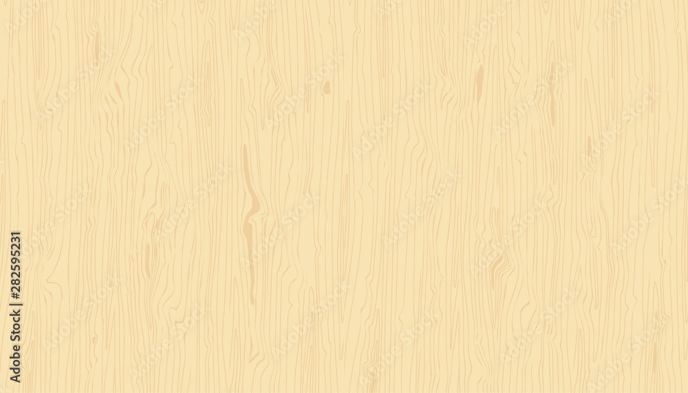 Light wood texture. Vector wooden background. Hand drawn grained ...
