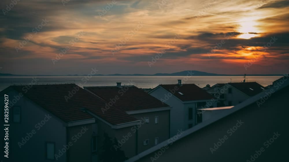 Timelaps of the beautiful sunset in Croatia. Timelaps of the beautiful sunset in Croatia.