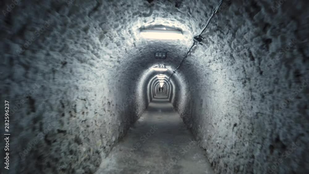 Gimbal shot in tunnels of Salina Turda Gimbal shot in tunnels of Salina Turda