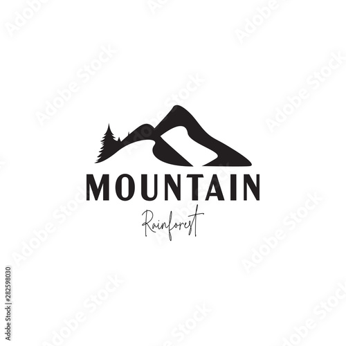 Mountain logo design template vector isolated illustration