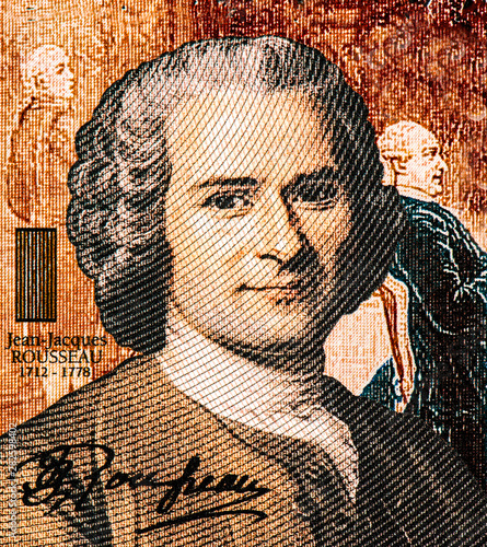 Jean-Jacques Rousseau on 20 Numismas Canberra 2019 banknotes. Colbert-Jacques Augusto, Political Philosophy. Fancy polymer money. Applied Currency Concepts. Banknotes Collection photo
