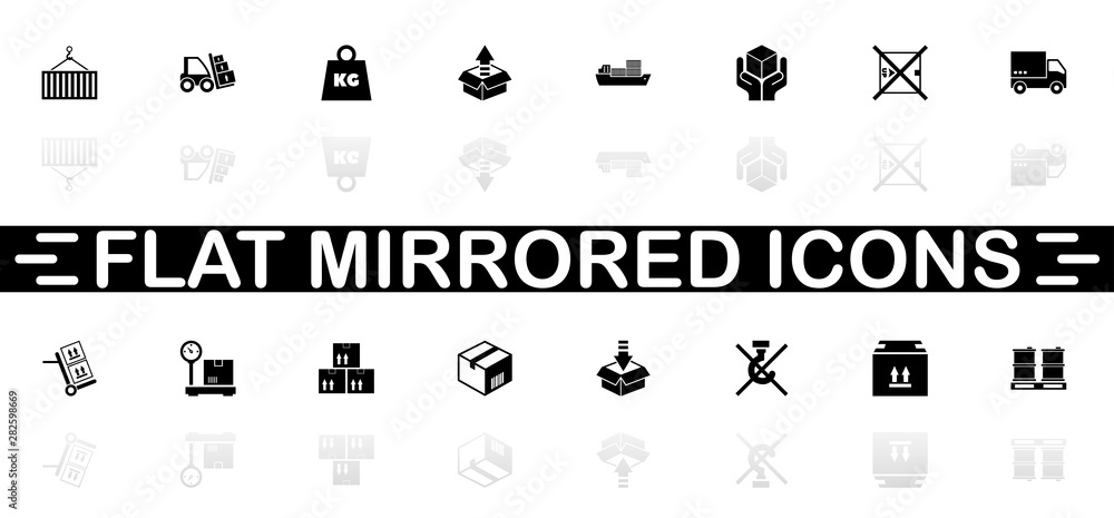 Cargo - Flat Vector Icons Cargo - Flat Vector Icons