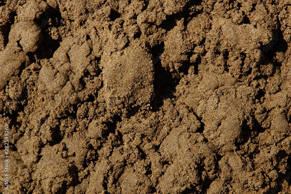 dense moist raw watery river sand texture background lumps of Golden ochre dense moist raw watery river sand texture background lumps of Golden ochre