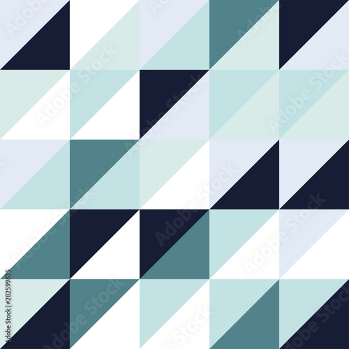 Shades of Blue Triangle Pattern
