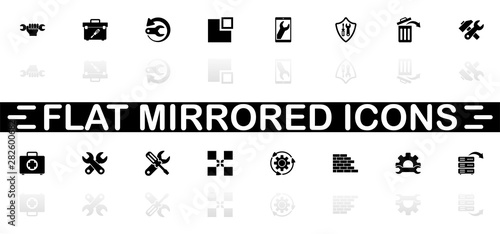 Recovery Repair - Flat Vector Icons