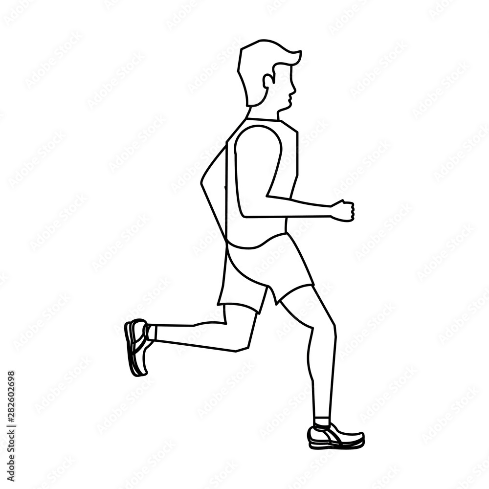 fitness sport lifestyle workout cartoon in black and white fitness sport lifestyle workout cartoon in black and white
